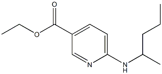 ethyl 6-(pentan-2-ylamino)pyridine-3-carboxylate Struktur