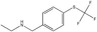 ethyl({4-[(trifluoromethyl)sulfanyl]phenyl}methyl)amine Struktur