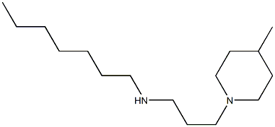 heptyl[3-(4-methylpiperidin-1-yl)propyl]amine Struktur