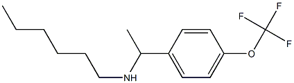 hexyl({1-[4-(trifluoromethoxy)phenyl]ethyl})amine Struktur