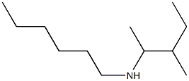 hexyl(3-methylpentan-2-yl)amine Struktur