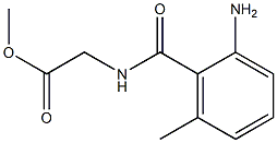 methyl [(2-amino-6-methylbenzoyl)amino]acetate Struktur