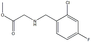 methyl 2-{[(2-chloro-4-fluorophenyl)methyl]amino}acetate Struktur