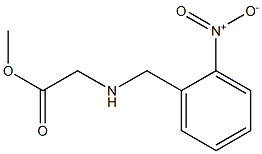 methyl 2-{[(2-nitrophenyl)methyl]amino}acetate Struktur