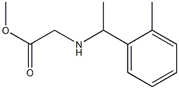 methyl 2-{[1-(2-methylphenyl)ethyl]amino}acetate Struktur