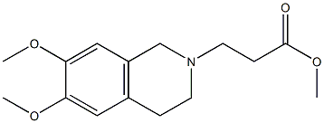 methyl 3-(6,7-dimethoxy-1,2,3,4-tetrahydroisoquinolin-2-yl)propanoate Struktur