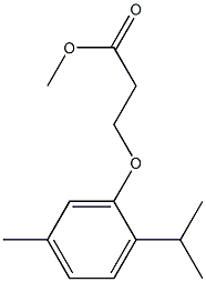 methyl 3-[5-methyl-2-(propan-2-yl)phenoxy]propanoate Struktur