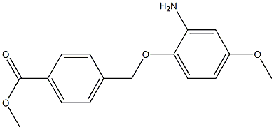 methyl 4-(2-amino-4-methoxyphenoxymethyl)benzoate Struktur