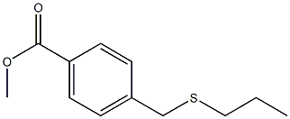 methyl 4-[(propylsulfanyl)methyl]benzoate Struktur