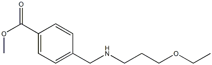 methyl 4-{[(3-ethoxypropyl)amino]methyl}benzoate Struktur