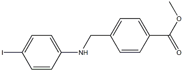 methyl 4-{[(4-iodophenyl)amino]methyl}benzoate Struktur