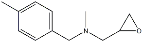 methyl[(4-methylphenyl)methyl](oxiran-2-ylmethyl)amine Struktur