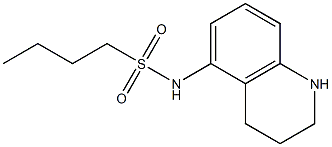 N-(1,2,3,4-tetrahydroquinolin-5-yl)butane-1-sulfonamide Struktur