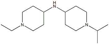 N-(1-ethylpiperidin-4-yl)-1-(propan-2-yl)piperidin-4-amine Struktur