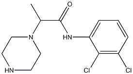 N-(2,3-dichlorophenyl)-2-(piperazin-1-yl)propanamide Struktur