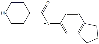 N-(2,3-dihydro-1H-inden-5-yl)piperidine-4-carboxamide Struktur