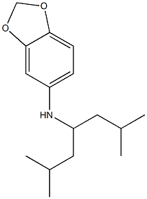 N-(2,6-dimethylheptan-4-yl)-2H-1,3-benzodioxol-5-amine Struktur