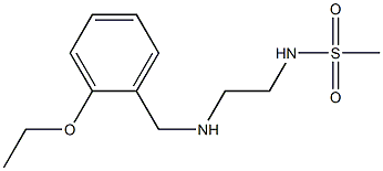 N-(2-{[(2-ethoxyphenyl)methyl]amino}ethyl)methanesulfonamide Struktur