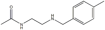 N-(2-{[(4-methylphenyl)methyl]amino}ethyl)acetamide Struktur