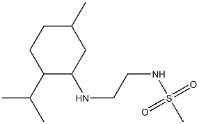 N-(2-{[5-methyl-2-(propan-2-yl)cyclohexyl]amino}ethyl)methanesulfonamide Struktur