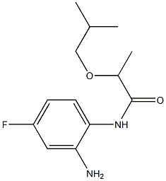 N-(2-amino-4-fluorophenyl)-2-(2-methylpropoxy)propanamide Struktur