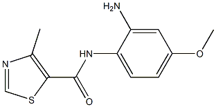 N-(2-amino-4-methoxyphenyl)-4-methyl-1,3-thiazole-5-carboxamide Struktur