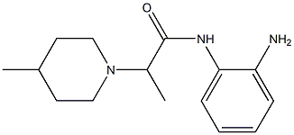 N-(2-aminophenyl)-2-(4-methylpiperidin-1-yl)propanamide Struktur