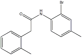 N-(2-bromo-4-methylphenyl)-2-(2-methylphenyl)acetamide Struktur