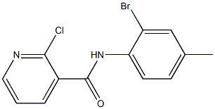 N-(2-bromo-4-methylphenyl)-2-chloropyridine-3-carboxamide Struktur