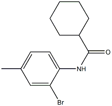 N-(2-bromo-4-methylphenyl)cyclohexanecarboxamide Struktur