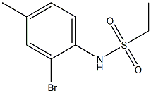 N-(2-bromo-4-methylphenyl)ethanesulfonamide Struktur