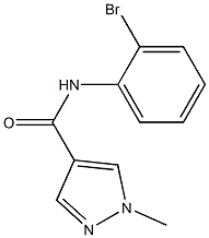 N-(2-bromophenyl)-1-methyl-1H-pyrazole-4-carboxamide Struktur