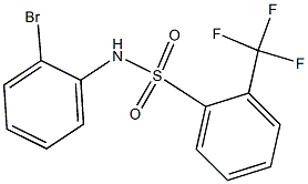 N-(2-bromophenyl)-2-(trifluoromethyl)benzene-1-sulfonamide Struktur