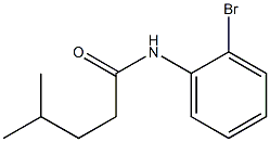 N-(2-bromophenyl)-4-methylpentanamide Struktur