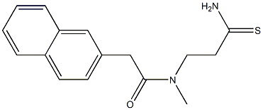 N-(2-carbamothioylethyl)-N-methyl-2-(naphthalen-2-yl)acetamide Struktur