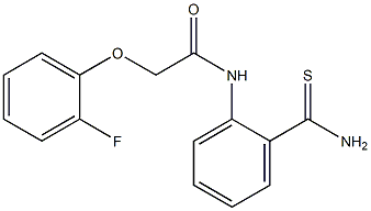 N-(2-carbamothioylphenyl)-2-(2-fluorophenoxy)acetamide Struktur