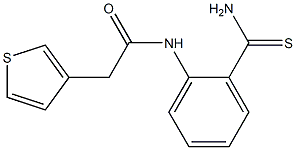 N-(2-carbamothioylphenyl)-2-(thiophen-3-yl)acetamide Struktur