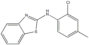 N-(2-chloro-4-methylphenyl)-1,3-benzothiazol-2-amine Struktur