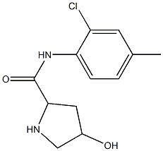 N-(2-chloro-4-methylphenyl)-4-hydroxypyrrolidine-2-carboxamide Struktur