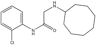 N-(2-chlorophenyl)-2-(cyclooctylamino)acetamide Struktur