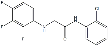 N-(2-chlorophenyl)-2-[(2,3,4-trifluorophenyl)amino]acetamide Struktur