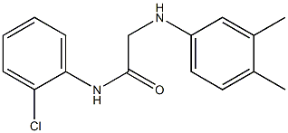 N-(2-chlorophenyl)-2-[(3,4-dimethylphenyl)amino]acetamide Struktur