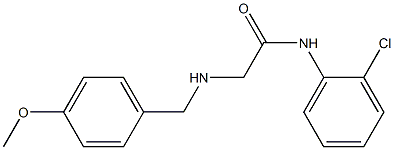 N-(2-chlorophenyl)-2-{[(4-methoxyphenyl)methyl]amino}acetamide Struktur