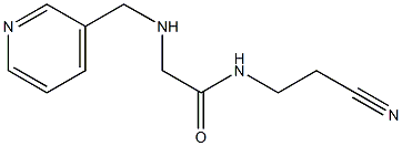 N-(2-cyanoethyl)-2-[(pyridin-3-ylmethyl)amino]acetamide Struktur