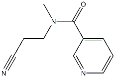 N-(2-cyanoethyl)-N-methylpyridine-3-carboxamide Struktur