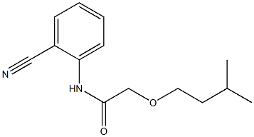 N-(2-cyanophenyl)-2-(3-methylbutoxy)acetamide Struktur