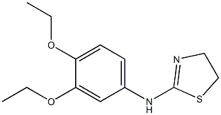 N-(3,4-diethoxyphenyl)-4,5-dihydro-1,3-thiazol-2-amine Struktur