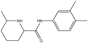 N-(3,4-dimethylphenyl)-6-methylpiperidine-2-carboxamide Struktur