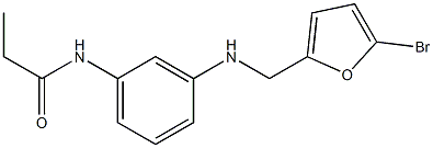 N-(3-{[(5-bromofuran-2-yl)methyl]amino}phenyl)propanamide Struktur