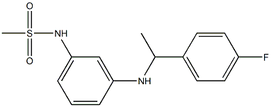 N-(3-{[1-(4-fluorophenyl)ethyl]amino}phenyl)methanesulfonamide Struktur